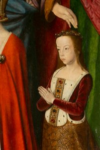 Suzanne de Bourbon, yksityiskohta. Moulinsin mestarin triptyykki
