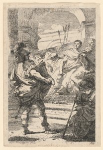 Mucius Scaevola tekijältä Jean Honoré Fragonard after Giovanni Battista Tiepolo