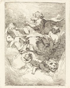 Pyhä Markus tekijältä Jean Honoré Fragonard after Giovanni Lanfranco
