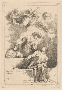 Opetuslapset haudalla tekijältä Jean Honoré Fragonard after Jacopo Tintoretto