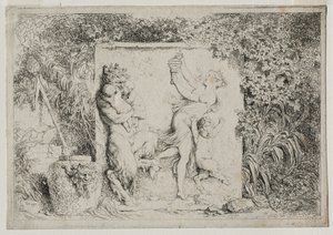 Bacchanales: Satyrs Dance, 1763. tekijältä Jean Honore Fragonard