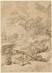 Tuulimyllyn voittama Don Quijote tekijältä Jean Honore Fragonard