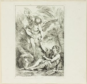 Erakkopyhimys autiomaassa tekijältä Jean Honore Fragonard