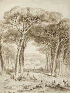 Italialainen maisema sateenvarjomäntyillä Maisema sateenvarjomäntyillä tekijältä Jean Honore Fragonard