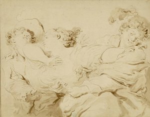 The Slap, 1785. tekijältä Jean Honore Fragonard