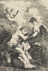 Pyhä Hieronymus, n. 1761-65 tekijältä Jean Honore Fragonard