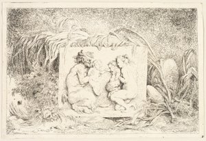 Satyyrin perhe Bacchanalesista eli Satyyrin leikeistä tekijältä Jean Honore Fragonard
