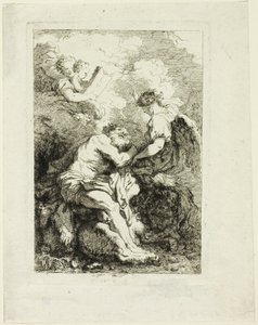Pyhä Jerome tekijältä Jean Honore Fragonard