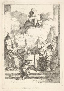 Anthonyn ja Kleopatran juhlat, n. 1764. tekijältä Jean Honore Fragonard