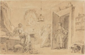 Makuuhuone tekijältä Jean Honore Fragonard