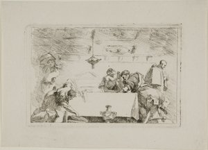 Opetuslapset Emmauksessa tekijältä Jean Honore Fragonard