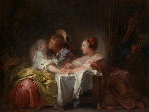Varastettu suudelma, noin 1760 tekijältä Jean Honore Fragonard