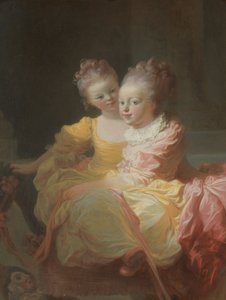Kaksi sisarta, n. 1769-70. tekijältä Jean Honore Fragonard