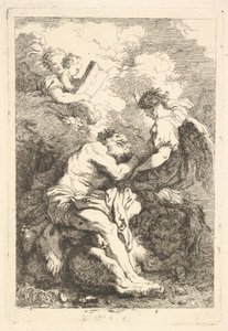 Pyhän Hieromuksen visio, n. 1761-65. tekijältä Jean Honore Fragonard