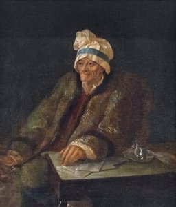Voltairen muotokuva (öljy kankaalle)