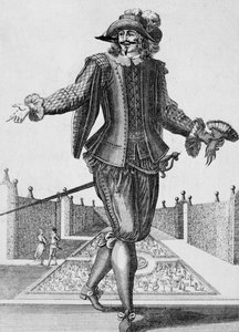 Vakava näyttelijä, näyttämöasu, kaiverrus Jean Berain vanhin (1637-1711), Ranska