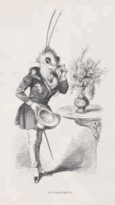 Vanha perhonen kohtauksista eläinten yksityisestä ja julkisesta elämästä, n. 1837-47. tekijältä Jean Ignace Isidore Gérard