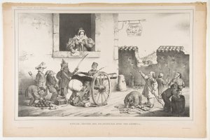 Lapset, tottele minua, älä leiki noilla aseilla, huhtikuu 1834 tekijältä Jean Ignace Isidore Gérard