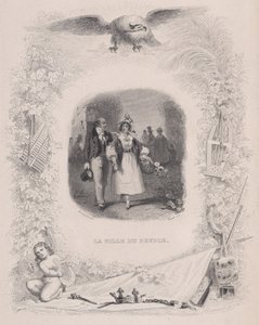 Kansan tytär elokuvasta Bérangerin laulut, 1829. tekijältä Jean Ignace Isidore Gérard
