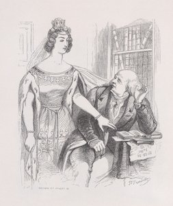 Hyvästi, Chansonit Bérangerin täydellisistä teoksista, 1836. tekijältä Jean Ignace Isidore Gérard