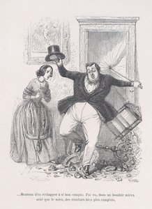 ...Olen iloinen, että pääsin eroon niin halvalla. Ihmiselämän pienistä kurjista, 1843. tekijältä Jean Ignace Isidore Gérard