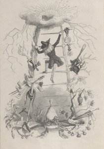 Kuvitus Jerome Paturotissa, Louis Reybaud, Pariisi, 1846, n. 1846. tekijältä Jean Ignace Isidore Gérard