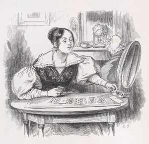 Kortit Bérangerin täydellisistä teoksista, 1836. tekijältä Jean Ignace Isidore Gérard