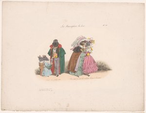Kissat ovat ystävällisiä hiirille Tenez mes petits rots (...) (otsikko esineessä) Nykyajan metamorfoosit (sarjan nimi) Les Metamorphoses du Jour (sarjan nimi esineellä) tekijältä Jean Ignace Isidore Gérard Grandville