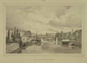 Näkymä Pont Royalista, julkaisija Auguste Bry