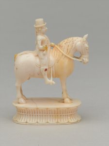Valkoinen ritari, shakkinappula, Intia, 1820 noin