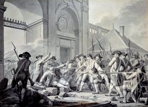Nancyn tapaus: 31. elokuuta 1790 markiisi de Bouillé (1739-1800) käynnisti tukahduttamisen Nancyn varuskunnan sotilaita vastaan kapinakseen upseerejaan vastaan. Taistelu käytiin vartioaseman edessä Stainvillen portilla, jonka aikana