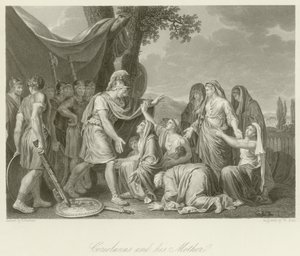 Coriolanus ja hänen äitinsä tekijältä Jean Jacques Francois Lebarbier