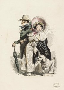 Rentier ja hänen vaimonsa, 1840.
