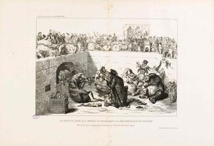 Ihmiset toimitettiin vampyyriveroihin. La Caricaturesta vuodelta 1833.