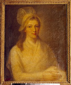 Muotokuva Marie Anne Charlotte Cordaysta (1768-1793) Jean Jacques Hauerin (1751-1829) maalaus 1793. Mitat 0,61 x 0,47 m. Versailles, Chateau Museum