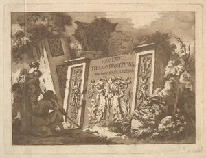 Etukappale, Recueil de Compositions par Lagrenée Le Jeune Collection of Compositio..., 1782. tekijältä Jean Jacques Lagrenee