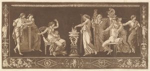 Scene of Sacrifice Antique Sacrifice, kokoelmasta erilaisia ​​sävellyksiä Friisit ja..., 1784.