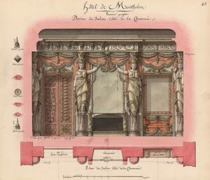 Hotelli Montholon. Salonkiprojekti, 1786.