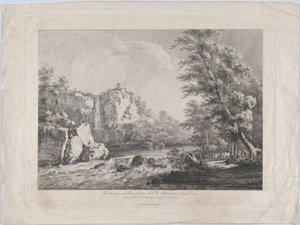Myrskyn irrottama koivu, 1809. tekijältä Jean Jacques de Boissieu