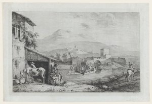 Garigliano Passage Italia, 1793. tekijältä Jean Jacques de Boissieu