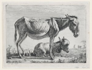 Jenny varsansa kanssa, 1797. tekijältä Jean Jacques de Boissieu
