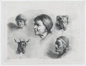 Viiden pään tutkimus, 1803. tekijältä Jean Jacques de Boissieu