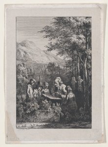 Kasvitieteellinen oppitunti, 1804. tekijältä Jean Jacques de Boissieu