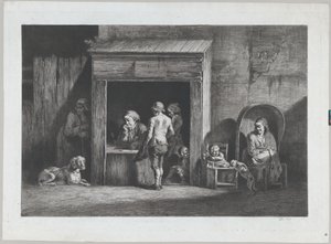 The Public Scrivener, 1790. tekijältä Jean Jacques de Boissieu
