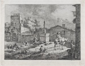 Vista de Saint-Andéol, 1774. finlandès tekijältä Jean Jacques de Boissieu