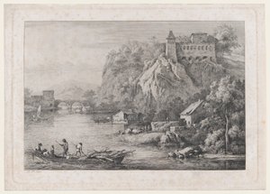 Näkymä paljasjalkaisten karmeliittien luostarista Lyonissa, 1807.