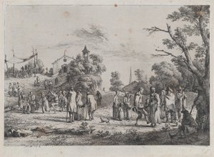 Kyläjuhla, 1773. tekijältä Jean Jacques de Boissieu