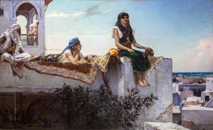 Ilta terasseilla (Marokko) tekijältä Jean Joseph Benjamin Constant