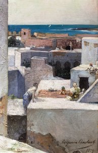 Ilta terasseilla (Marokko) tekijältä Jean Joseph Benjamin Constant