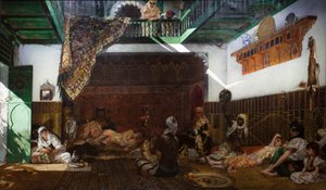 Haremin sisätilat Marokossa tekijältä Jean Joseph Benjamin Constant
